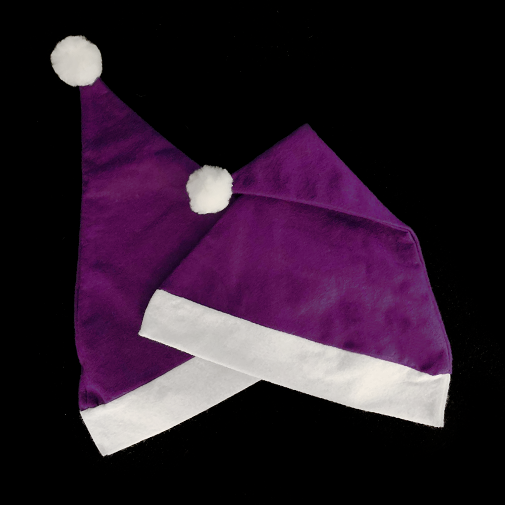 Weihnachtsmannmützen - Lila
