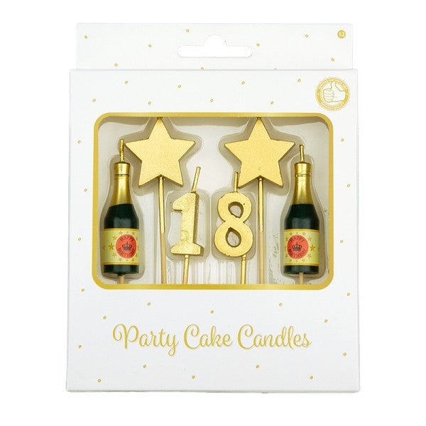 Party Cake Candles - 18 Jaar