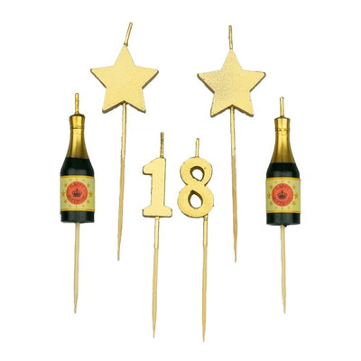 Party Cake Candles - 18 Jaar