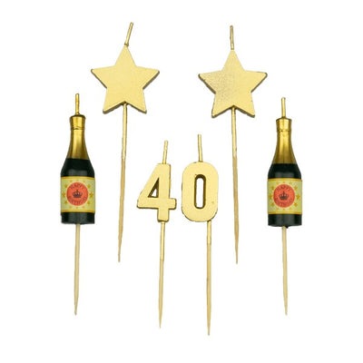 Party Cake Candles - 40 Jaar