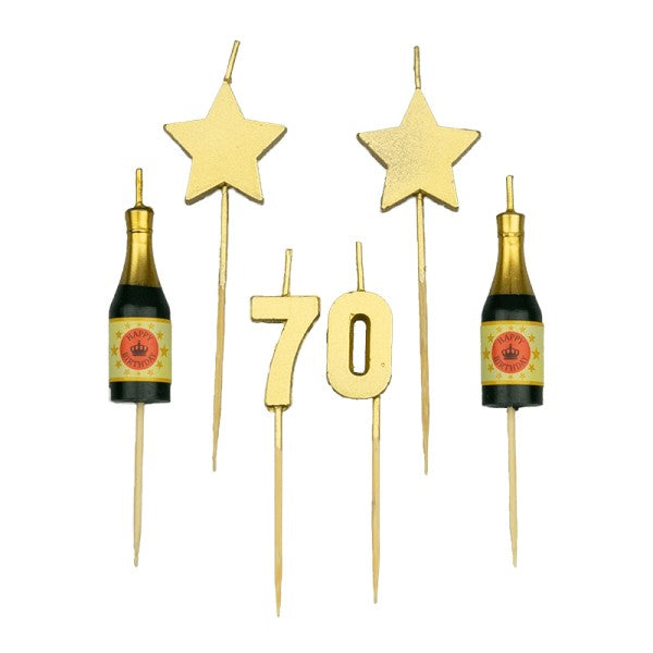 Party Cake Candles - 70 Jaar