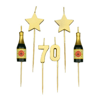Party Cake Candles - 70 Jaar