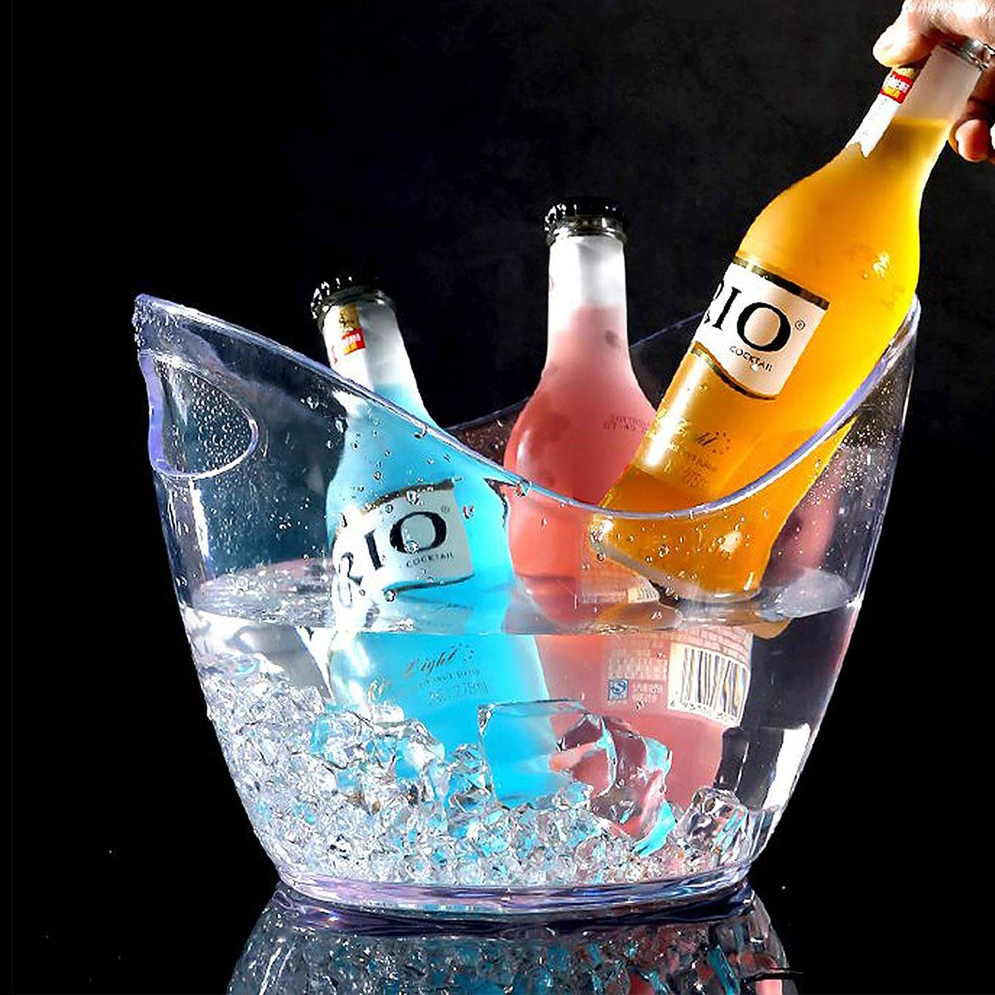 Champagne- en wijnkoeler - 3,5 liter - Transparant