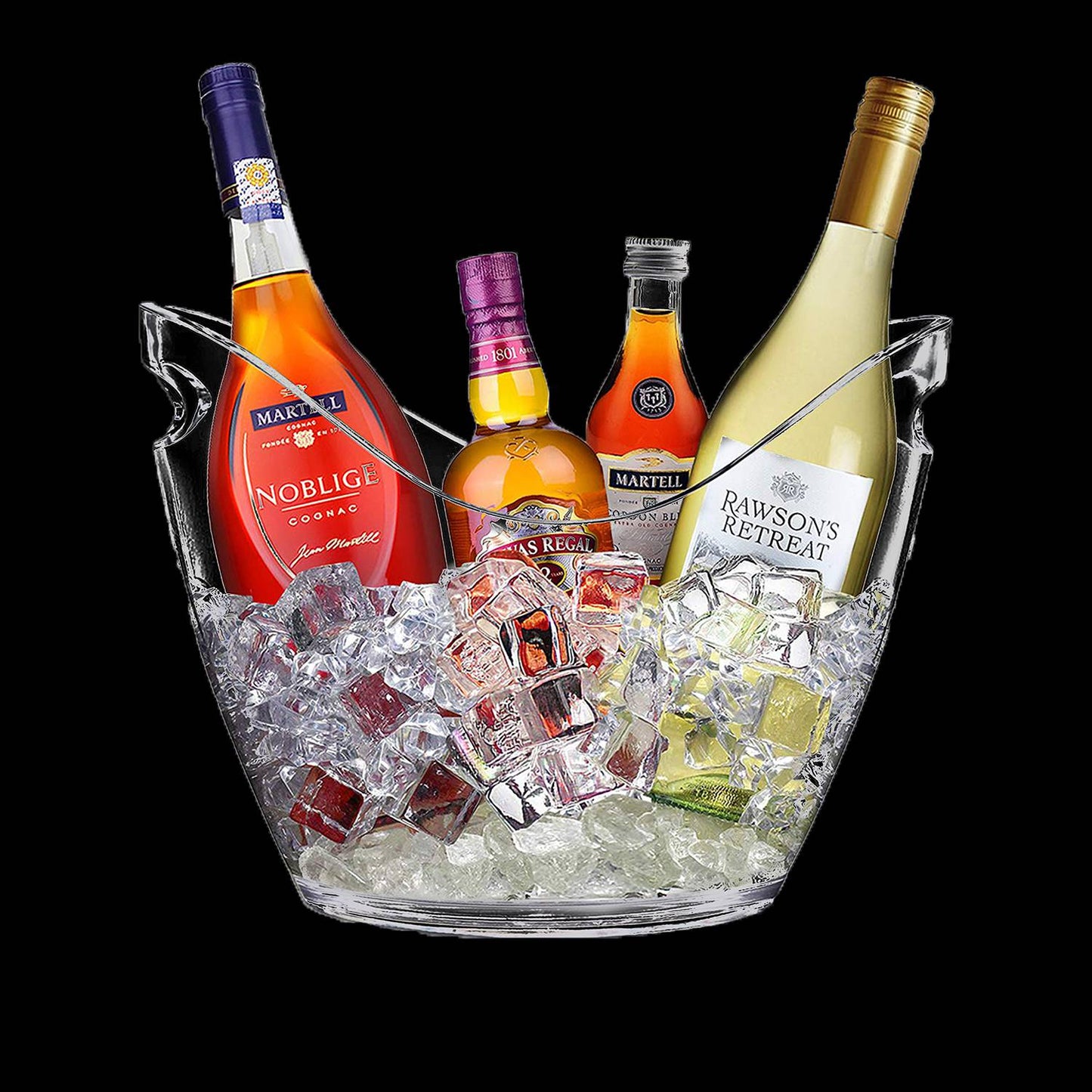 Champagne- en wijnkoeler - 7 liter - Transparant