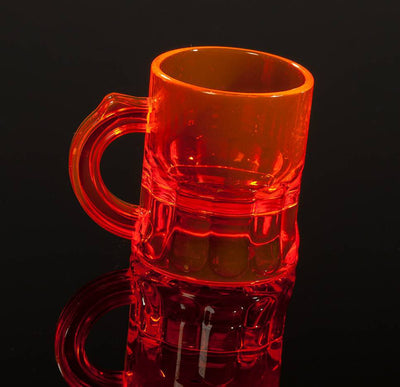 Shotglaasjes fluoriserend oranje - 2,5cl (10 Stuks)