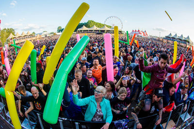 Oranje opblaas noodle - 178cm