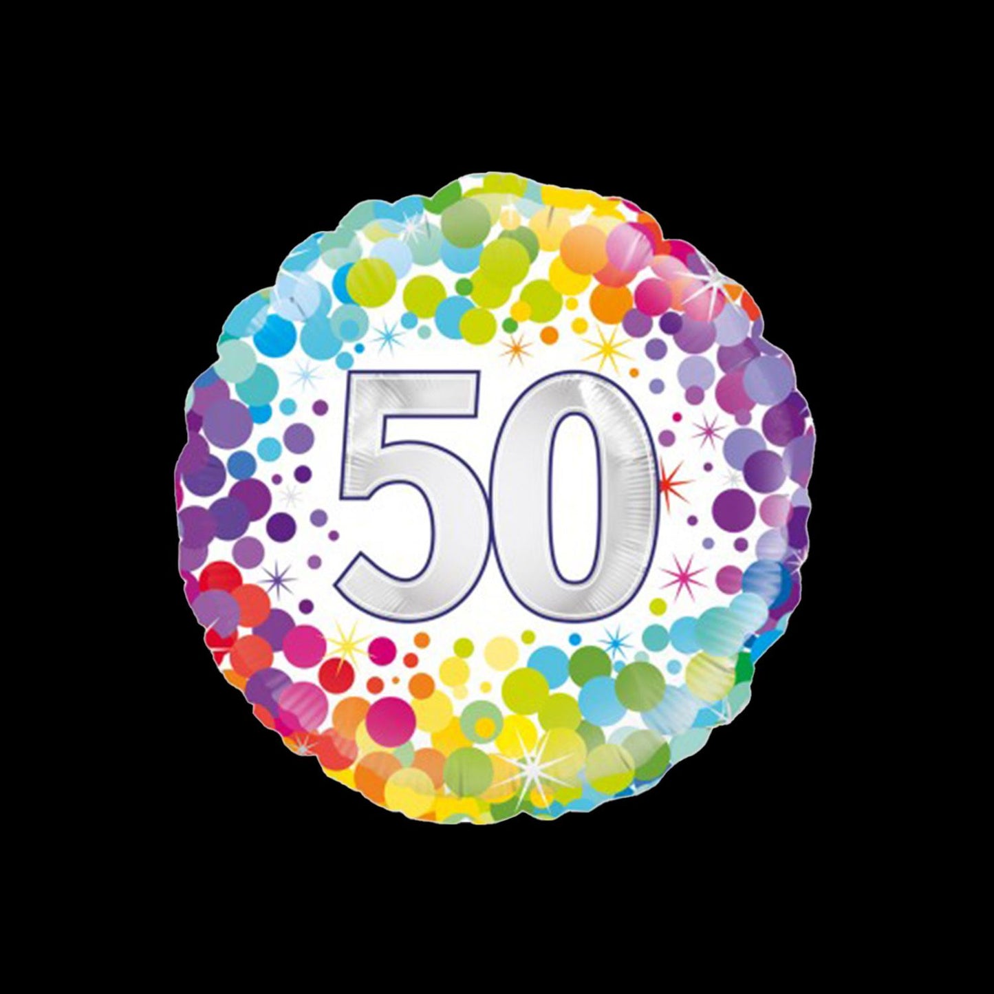 Folienballon Konfetti - 50 Jahre