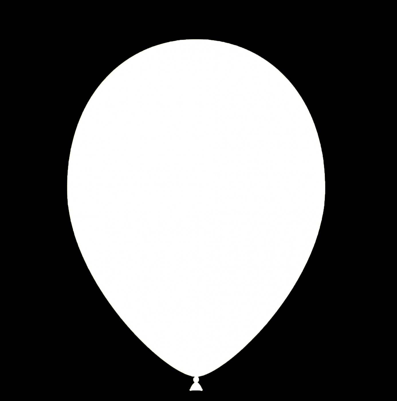 Weiße Luftballons - Metallic - 26cm (25 Stück)