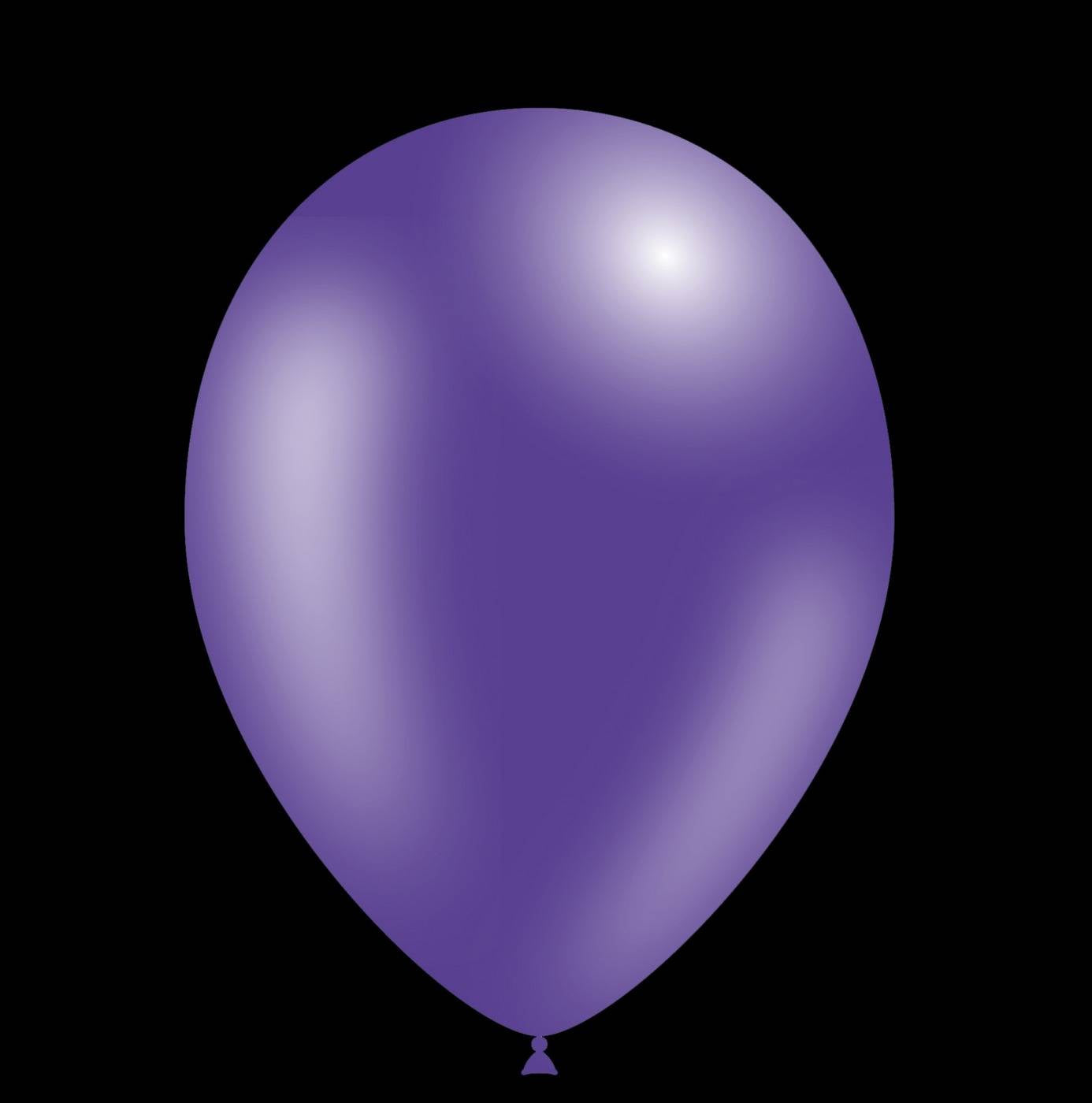 Paarse ballonnen - Metallic - 26cm (25 Stuks)