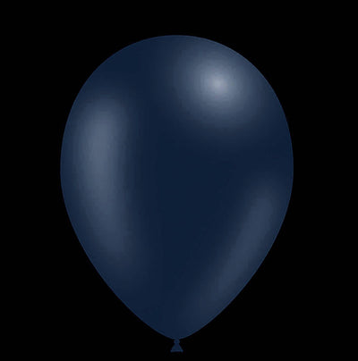 Dunkelblaue Luftballons - Metallic - 26cm (25 Stück)