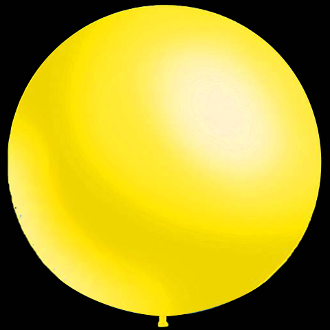 Gelbe Luftballons - Metallic - 87cm