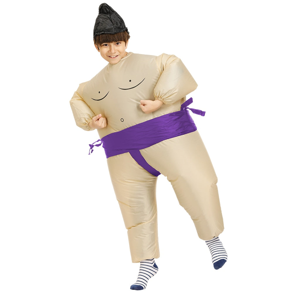 Opblaasbaar Sumo Kostuum - Voor Kinderen (120-145cm) - Verschillende Kleuren