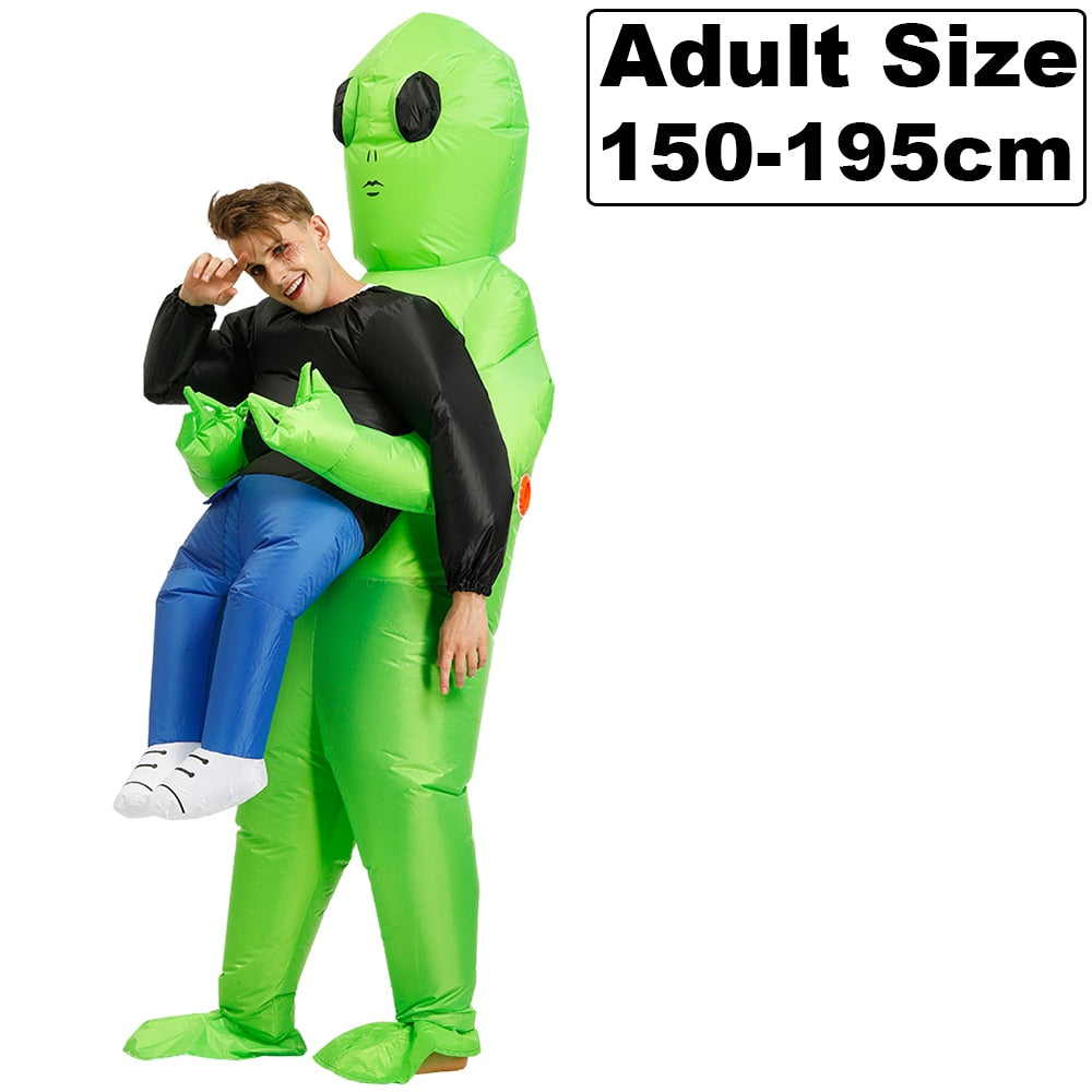 Alien Kostuum - Opblaasbaar - Voor Kinderen & Volwassenen