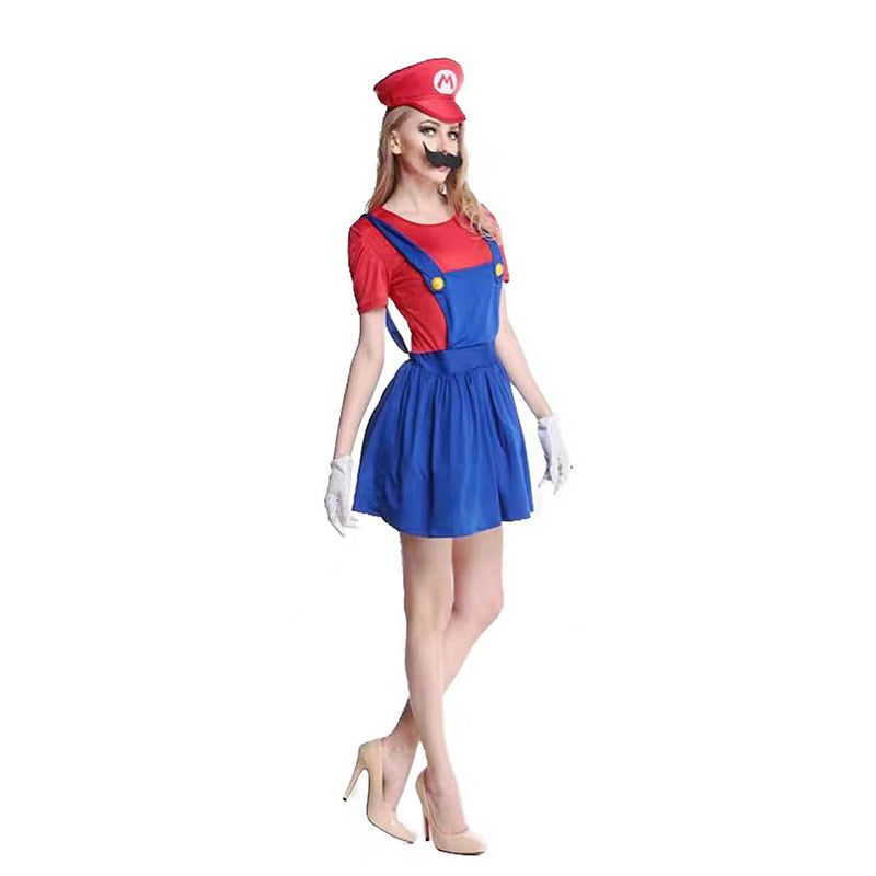 Super Mario Kostuum - Voor Dames - Volwassenen