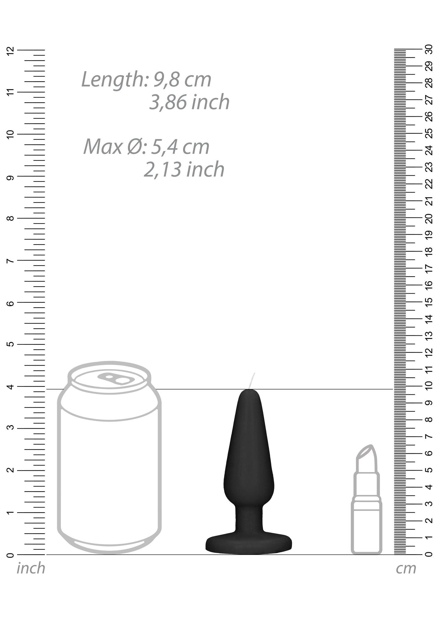 Scandalous Candle - Buttplug Kaars - Zwart