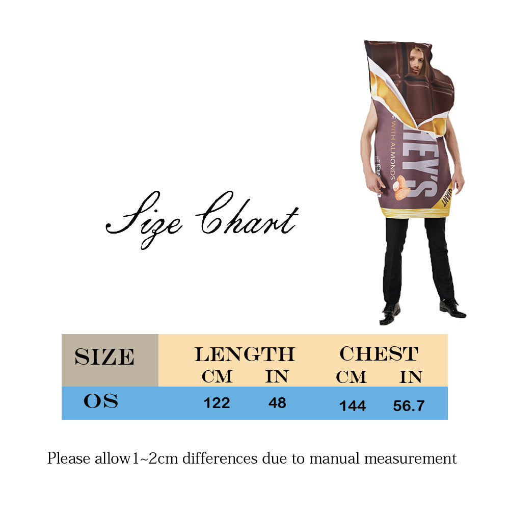Chocoladereep Kostuum - Voor Volwassenen - One Size