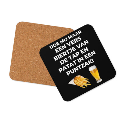 Doe Mij Maar Een Vers Biertje Van De Tap En Patat In Een Puntzak Bierviltje