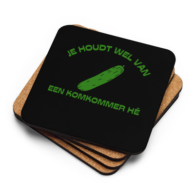 Je Houdt Wel Van Een Komkommer Hé? Onderzetter