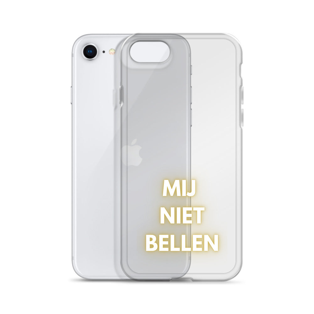 Transparente iPhone-Hülle „Rufen Sie mich nicht an“ (iPhone 11iPhone 11 ProiPhone 11 Pro MaxiPhone SEiPhone 12 miniiPhone 12iPhone 12 ProiPhone 12 Pro MaxiPhone 13 miniiPhone 13iPhone 13 ProiPhone 13 Pro Max)