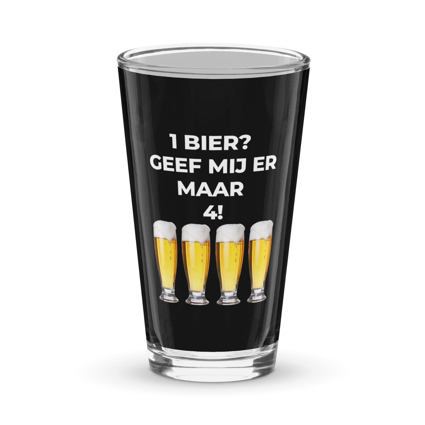 Bierglas - 1 Bier? Geef Mij Er Maar 4