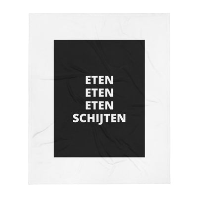 Essen Essen Essen Kacken Fleecedecke