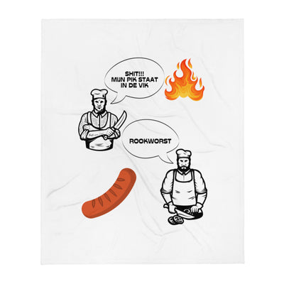 Fleecedecke mit geräucherter Wurst