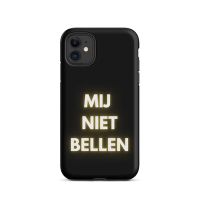 Mij Niet Bellen Telefoonhoesje Zwart