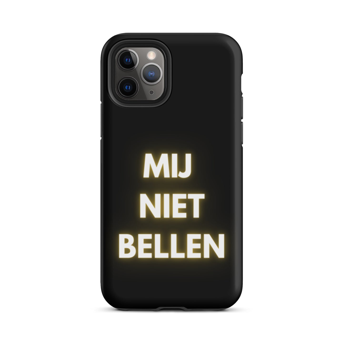Mij Niet Bellen Telefoonhoesje Zwart