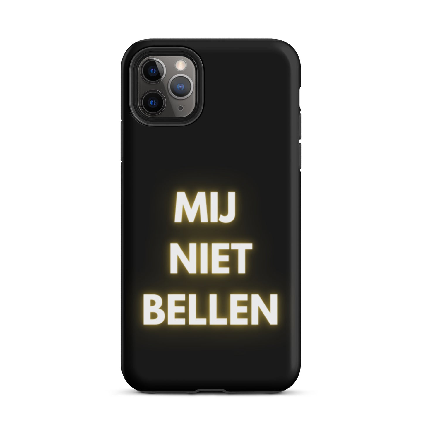 Mij Niet Bellen Telefoonhoesje Zwart