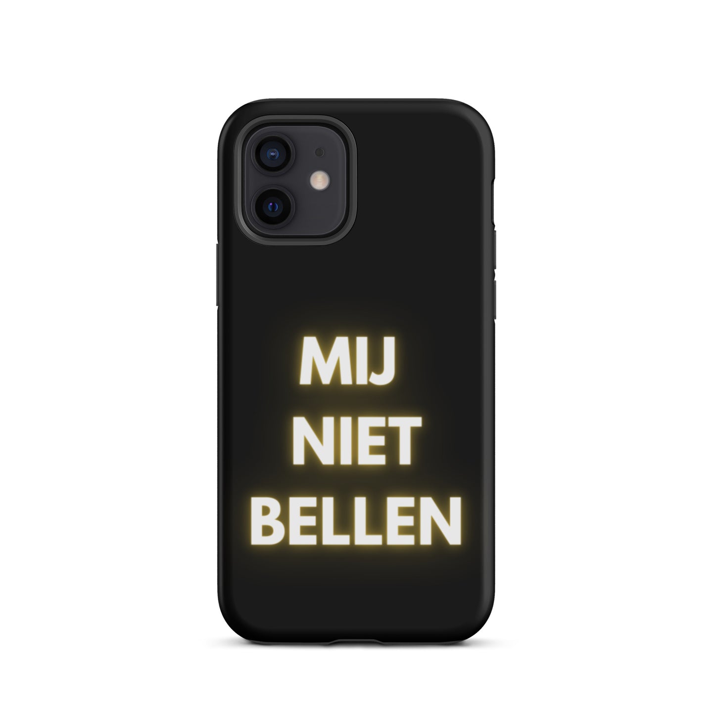 Mij Niet Bellen Telefoonhoesje Zwart