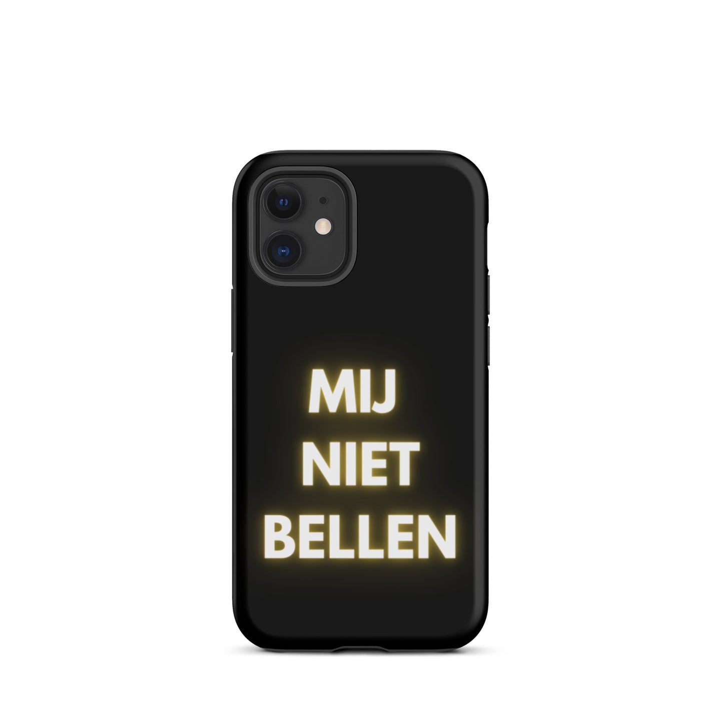 Mij Niet Bellen Telefoonhoesje Zwart