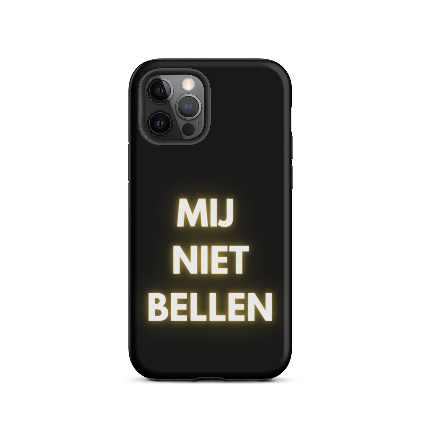 Mij Niet Bellen Telefoonhoesje Zwart