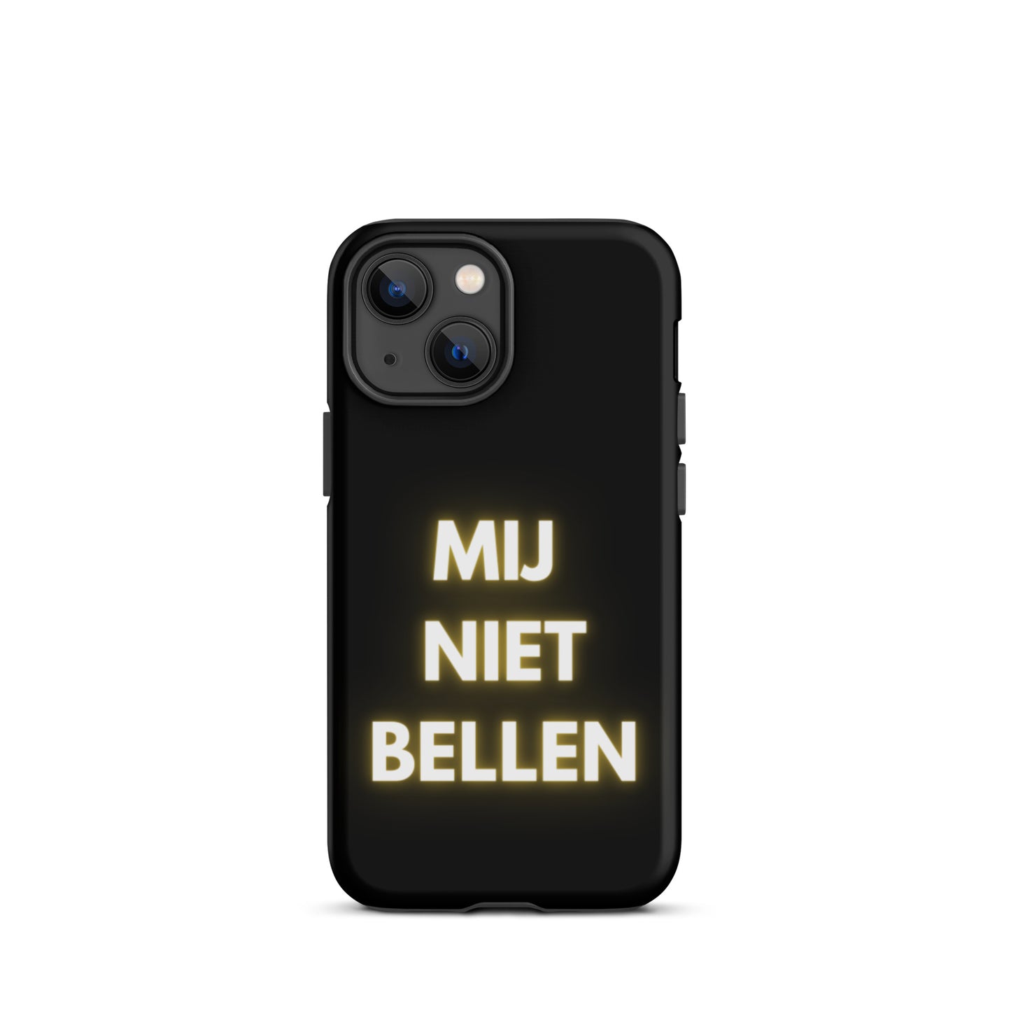 Mij Niet Bellen Telefoonhoesje Zwart