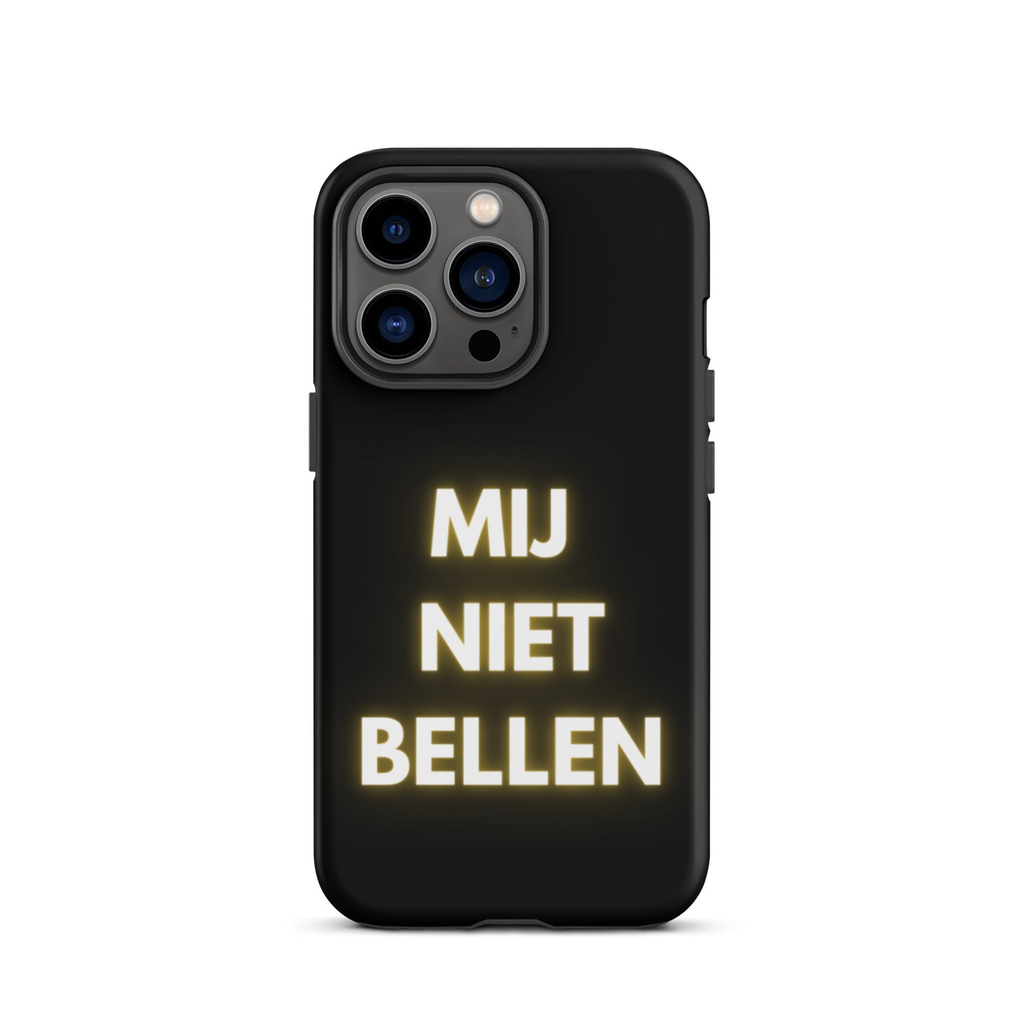 Mij Niet Bellen Telefoonhoesje Zwart