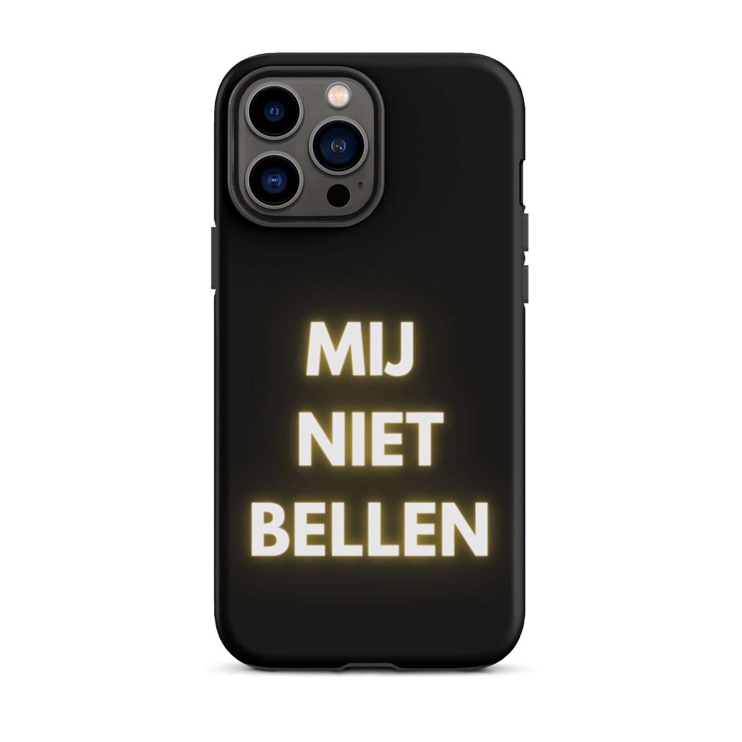 Mij Niet Bellen Telefoonhoesje Zwart