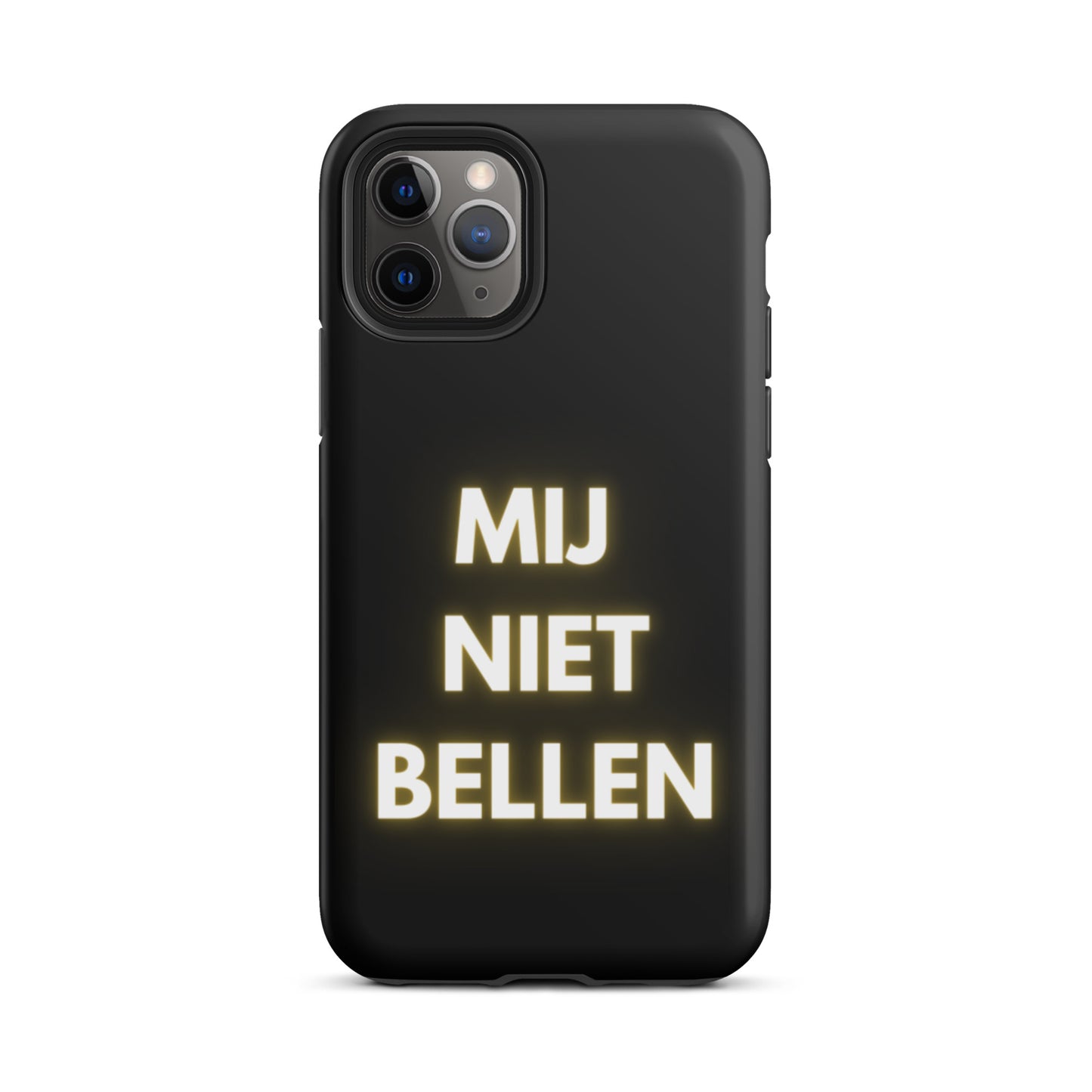 Mij Niet Bellen Telefoonhoesje Zwart