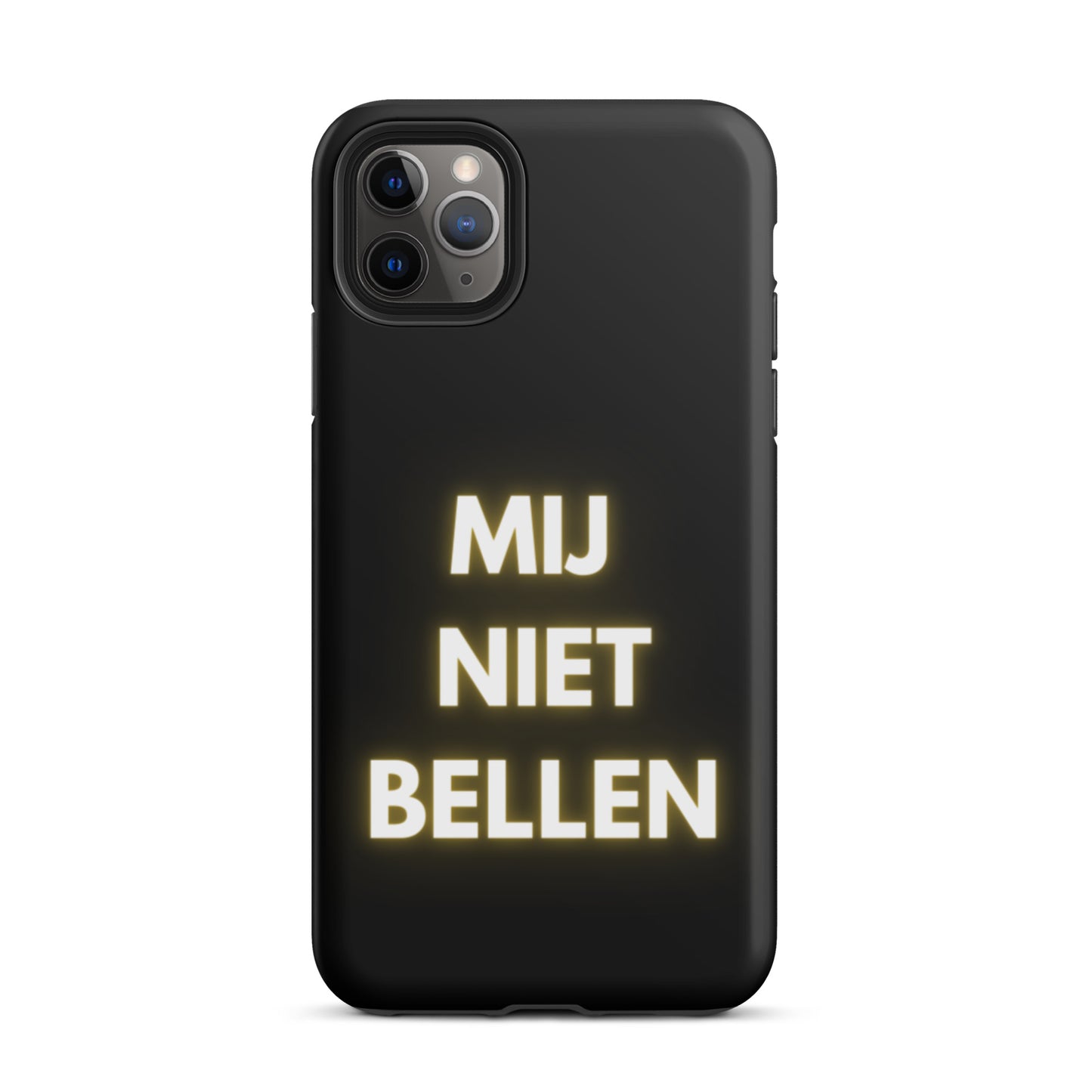 Mij Niet Bellen Telefoonhoesje Zwart