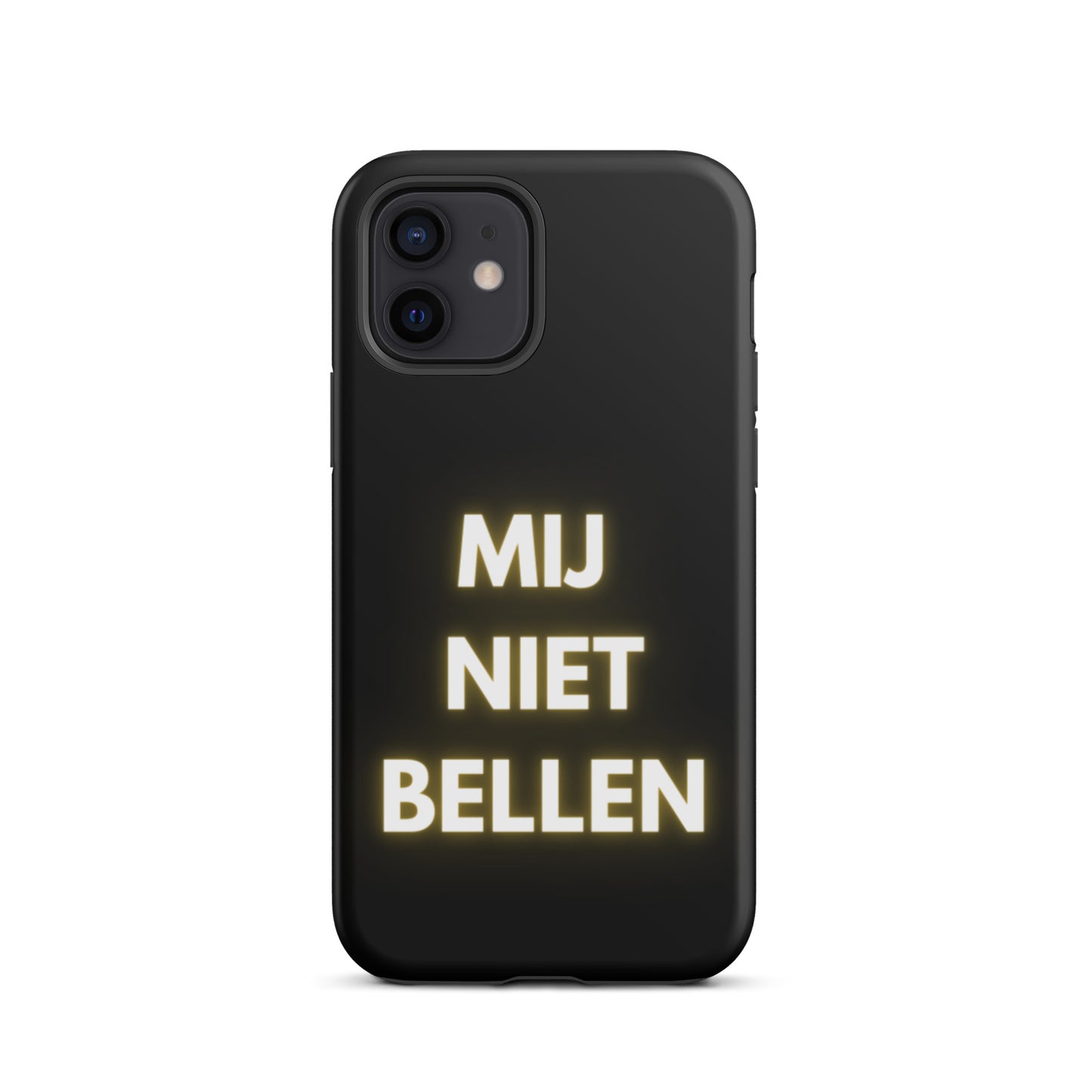 Mij Niet Bellen Telefoonhoesje Zwart