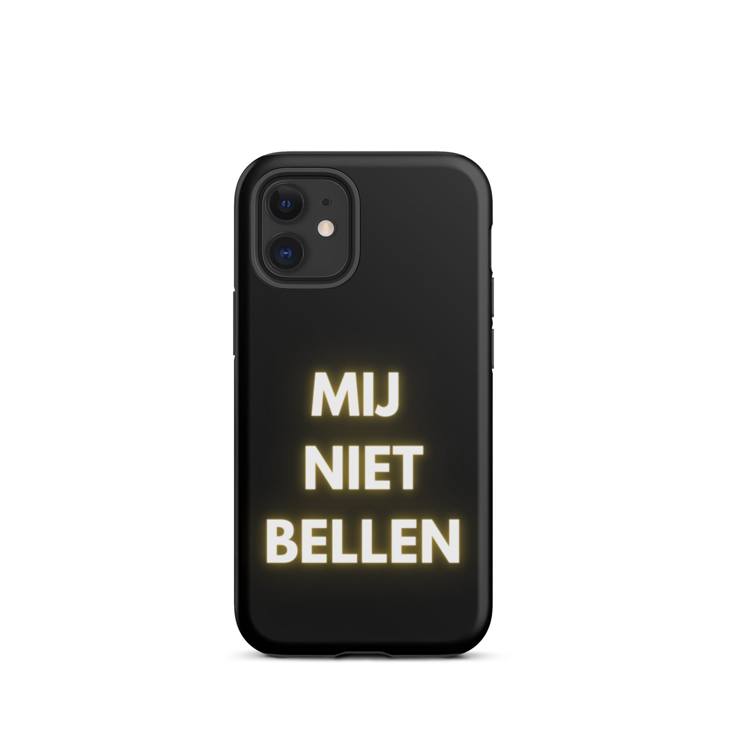 Mij Niet Bellen Telefoonhoesje Zwart