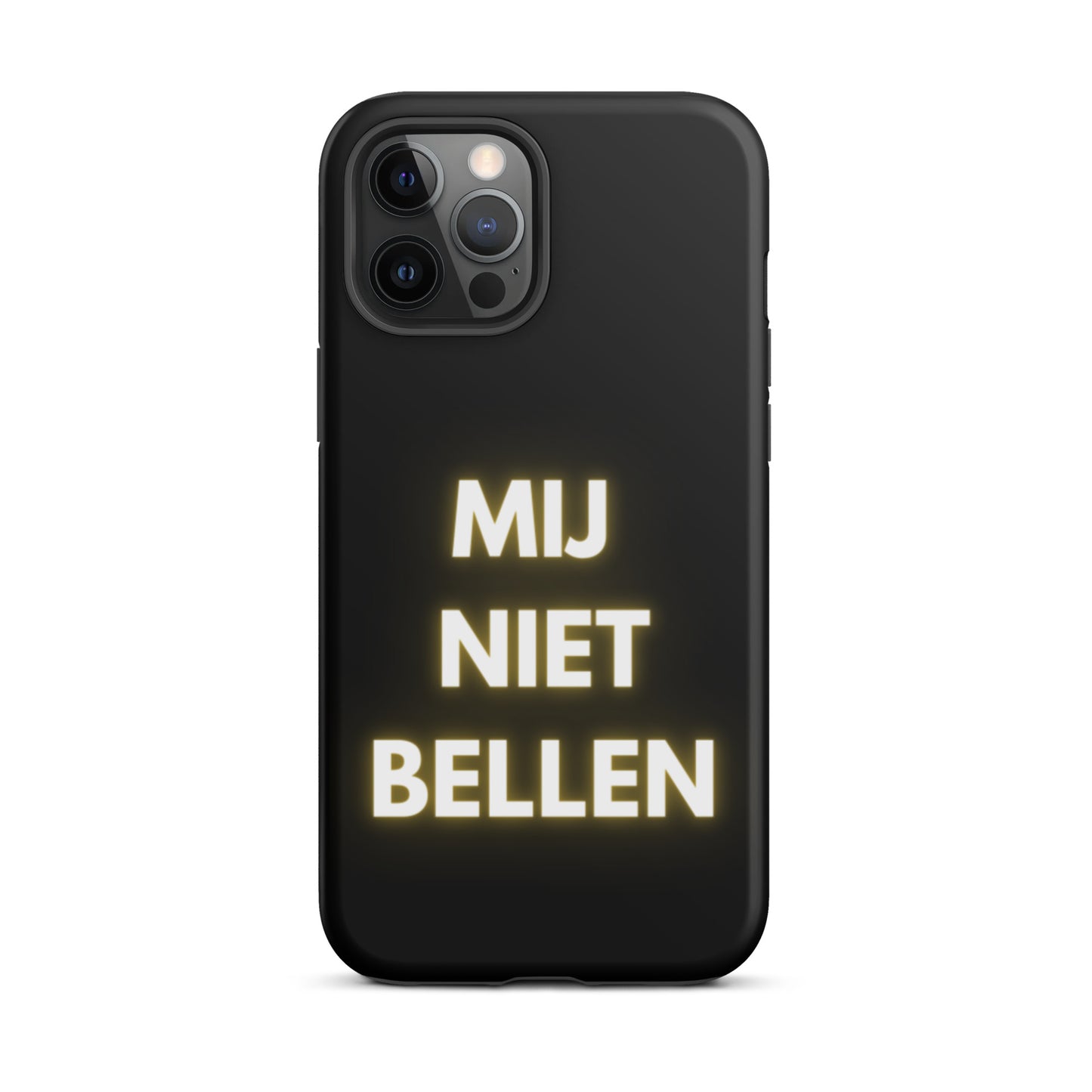 Mij Niet Bellen Telefoonhoesje Zwart