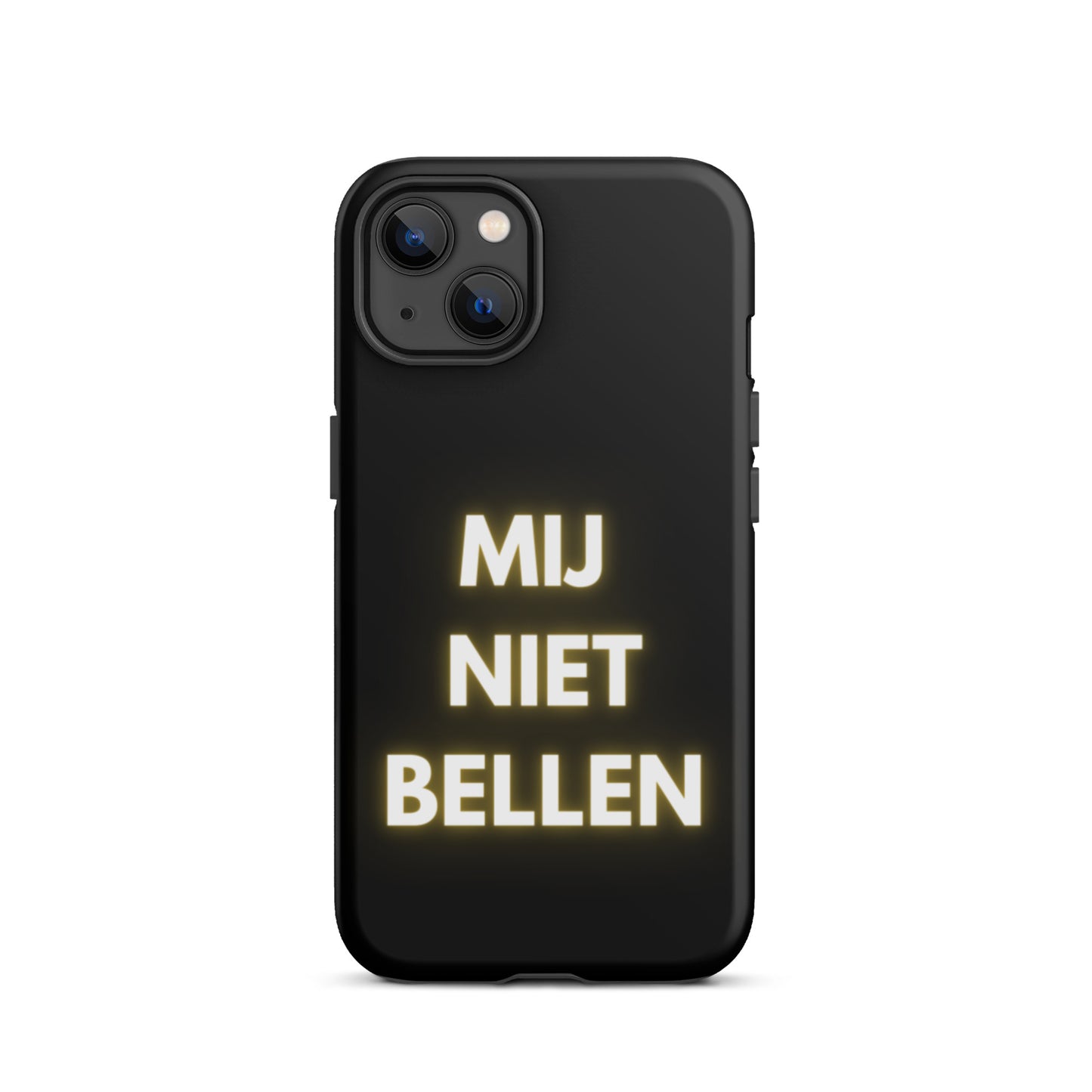 Mij Niet Bellen Telefoonhoesje Zwart
