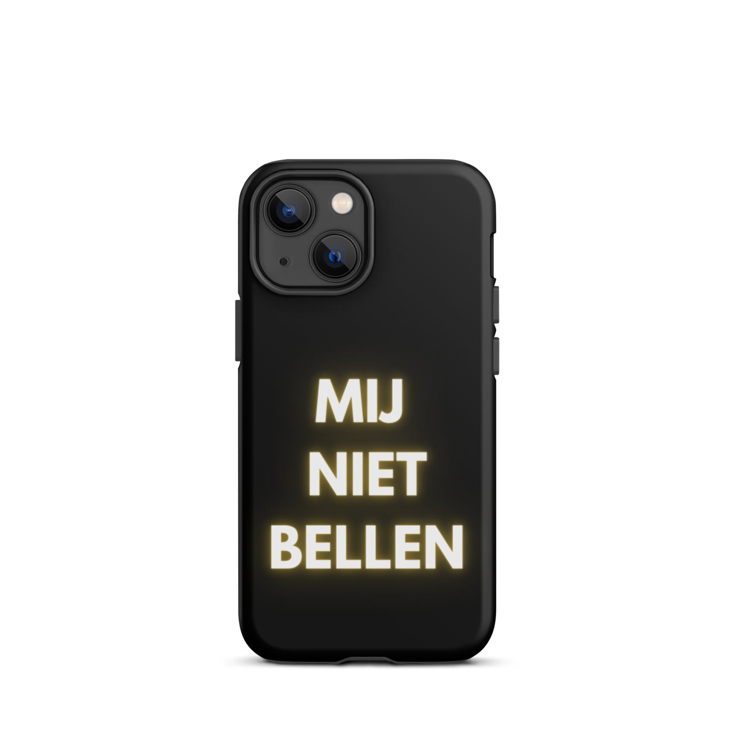 Mij Niet Bellen Telefoonhoesje Zwart
