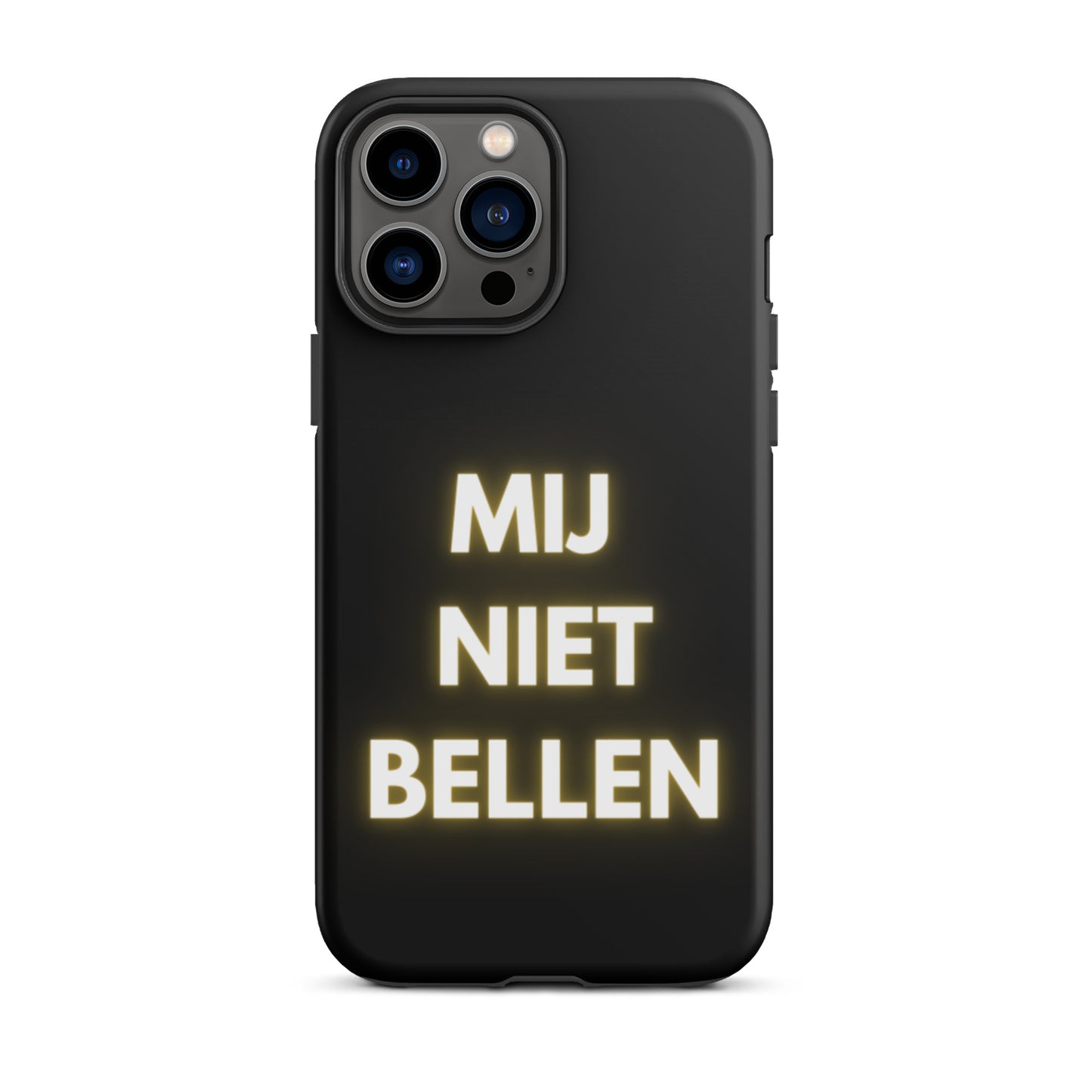 Mij Niet Bellen Telefoonhoesje Zwart