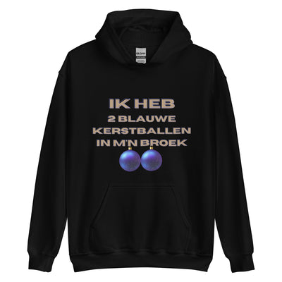 Ik Heb 2 Blauwe Kerstballen In M'n Broek Hoodie