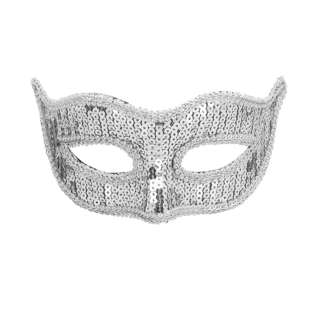 Oogmasker | Venice Sequins | Goud, Zilver Of Zwart