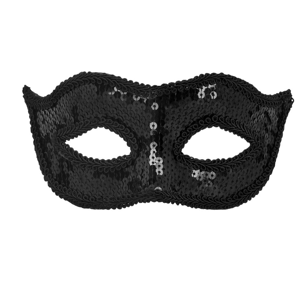 Oogmasker | Venice Sequins | Goud, Zilver Of Zwart