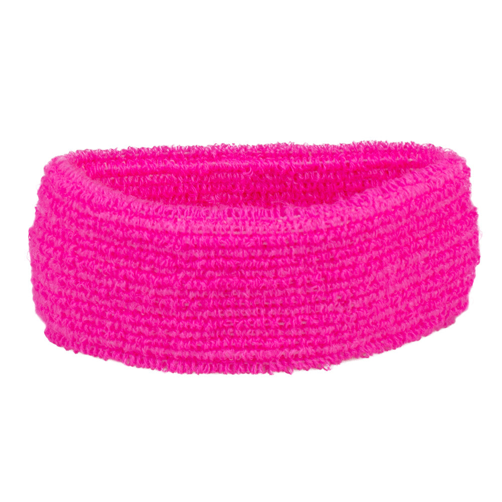3er-Set neonpinke Schweißbänder
