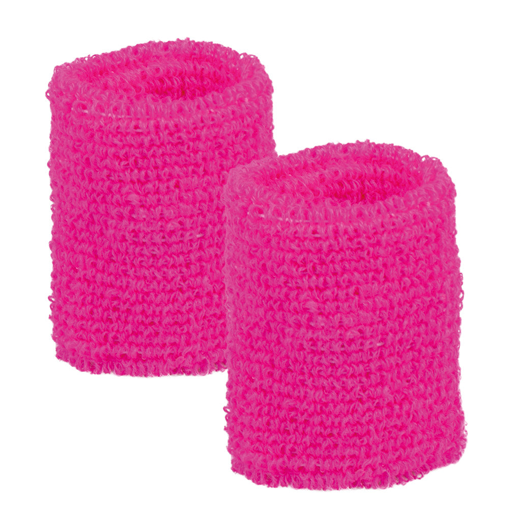 3er-Set neonpinke Schweißbänder