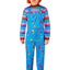 Chucky Kostuum Voor Volwassenen | Jumpsuit + Half Masker