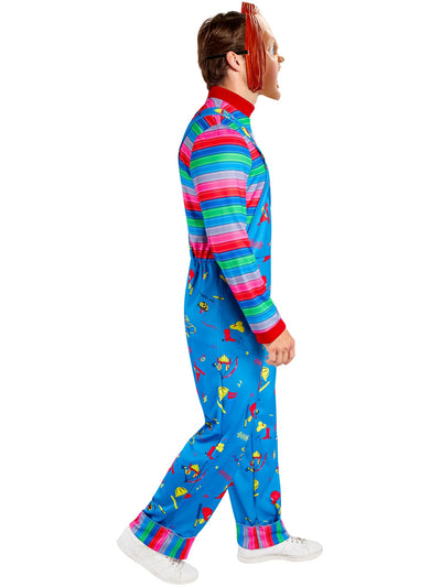 Chucky Kostuum Voor Volwassenen | Jumpsuit + Half Masker
